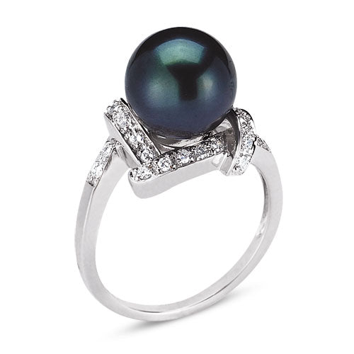 Di Mare Rare Pearl and Diamond Fashion Ring Jewelry Style 18M00126R