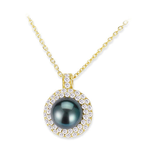 Di Mare Rare Pearl and Diamond Necklace Jewelry Style 18PO505D