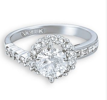 Fresh and Unique Diamond Engagement Ring from Vanna K