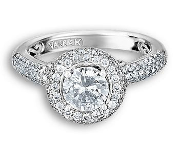 New Romantic Diamond Engagement Ring from Vanna K