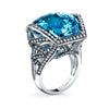 Gelato Color Gemstone and Diamond Fashion Ring Style 18RO98101D