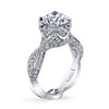 Vintage Inspired Diamond Pave Set Solea Ring Style 18RGL02952DCZ