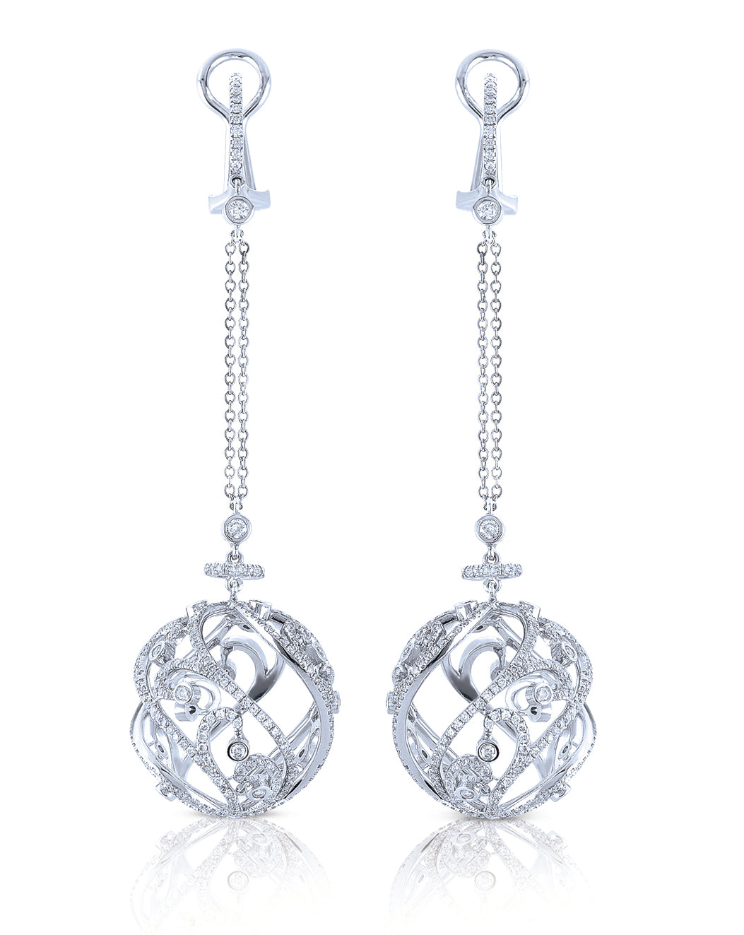 Korvara Diamond Earrings Design Style 18EO059D
