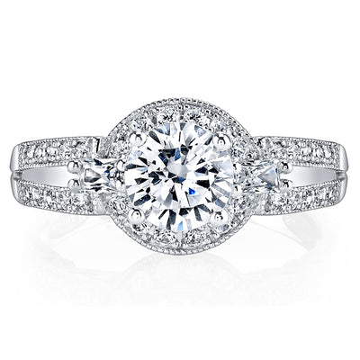 Ultra Lux Cascade Bridal Ring Style 18RGL633DCZ