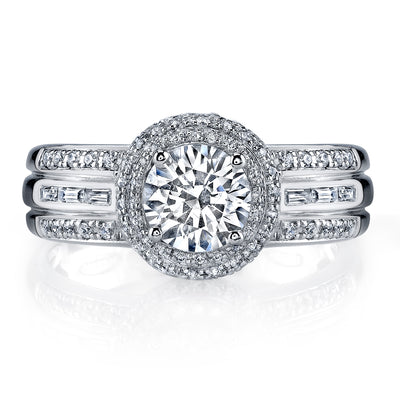 Ultra Lux Cascade Bridal Ring Style 18RGL812DCZ