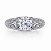 Hand Engraved Perfect Profile Diamond Ring Style 18RGL00425DCZ