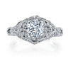 Hand Engraved Perfect Profile Diamond Ring Style 18RGL00512DCZ