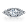 Vintage Inspired Diamond Pave Set Solea Ring Style 18RGL00632DCZ