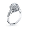 Vintage Inspired Diamond Pave Set Solea Ring Style 18R846DCZ