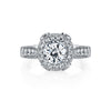 Vintage Inspired Diamond Pave Set Solea Ring Style 18R846DCZ