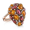 Gelato Color Gemstone and Diamond Fashion Ring Style 18RG52D