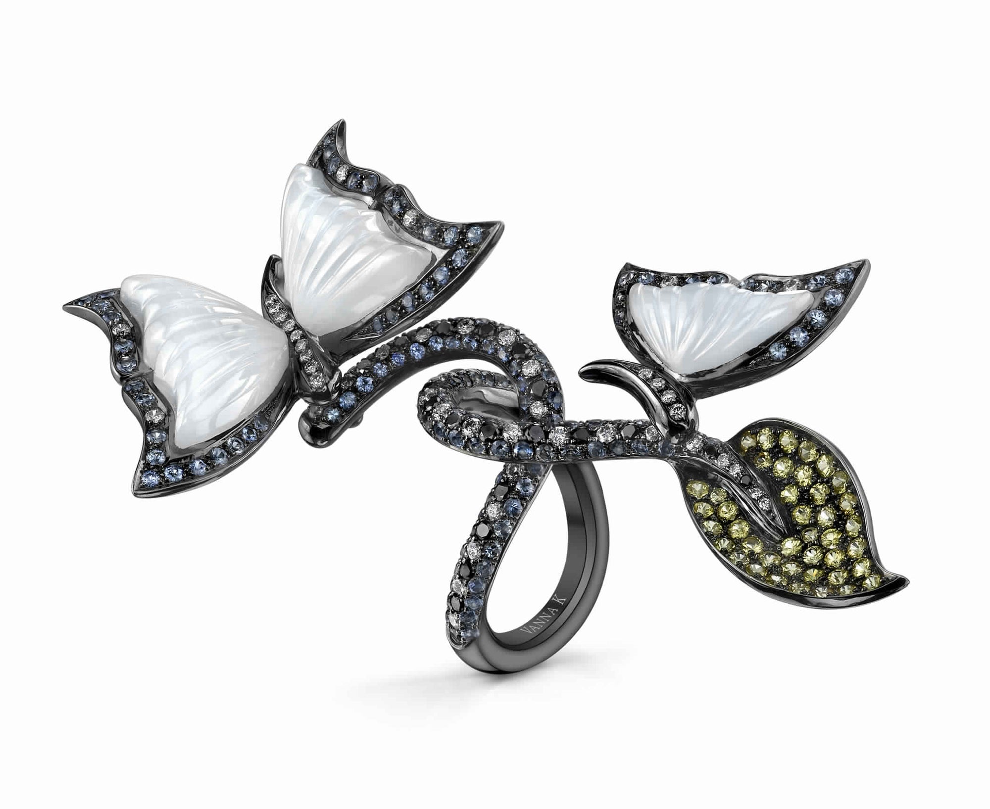 Korvara Diamond Butterfly's Fashion Ring Design Style 18RO40998D