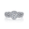 Vintage Inspired Diamond Pave Set Solea Ring Style 18R969DCZ