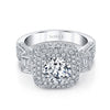 Vintage Inspired Diamond Pave Set Solea Ring Style 18RO5846DCZ