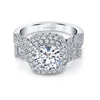 Vintage Inspired Diamond Pave Set Solea Ring Style 18RO546321DCZ