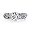 Vintage Inspired Diamond Pave Set Solea Ring Style 18R849DCZ