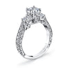 18K White Gold Diamond Engagement Ring