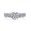 18K White Gold Diamond Engagement Ring