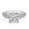 18K White Gold Diamond Engagement Ring