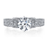 18K White Gold Diamond Engagement Ring