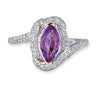 Gelato Color Gemstone and Diamond Fashion Ring Style 18RO544D