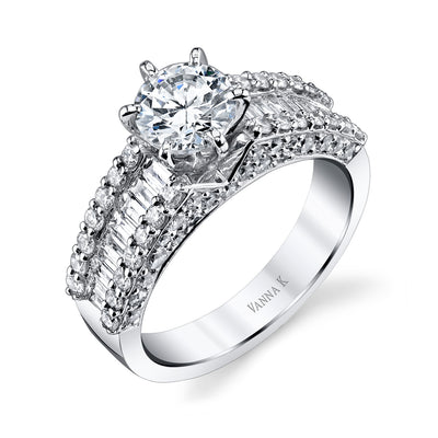 Ultra Lux Cascade Bridal Ring Style 18M00020CZ