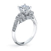 Vintage Inspired Diamond Pave Set Solea Ring Style 18M00066RCZ