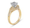 Vintage Inspired Diamond Pave Set Solea Ring Style 18M00066YRCZ