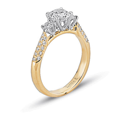 Vintage Inspired Diamond Pave Set Solea Ring Style 18M00165YCZ1