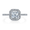 Vintage Inspired Diamond Pave Set Solea Ring Style 18RM61134DCZ