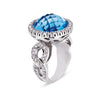 Gelato Color Gemstone and Diamond Fashion Ring Style 18RO396D