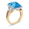 Gelato Color Gemstone and Diamond Fashion Ring Style 18RO546D