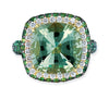 Gelato Color Gemstone and Diamond Fashion Ring Style 18RO375YGA