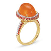 Gelato Color Gemstone and Diamond Fashion Ring Style 18RO519YD