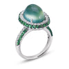 Gelato Color Gemstone and Diamond Fashion Ring Style 18RO542D