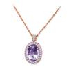 Gelato Color Gemstone and Diamond Necklace Style 18PO301D