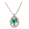 Gelato Color Gemstone and Diamond Necklace Style 18PO537PD