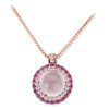 Gelato Color Gemstone and Diamond Necklace Style 18PO5075D