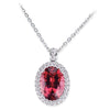 Gelato Color Gemstone and Diamond Necklace Style 18PO900D