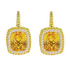 Gelato Color Gemstone and Diamond Earrings Style 18EO405D