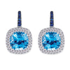 Gelato Color Gemstone and Diamond Earrings Style 18EO381D