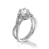 Vintage Inspired Diamond Pave Set Solea Ring Style 18RGL0059DCZ