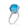 Gelato Color Gemstone and Diamond Fashion Ring Style 18RO806BWD