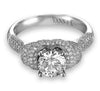 Vintage Inspired Diamond Pave Set Solea Ring Style 18M00599RCZ