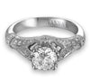 Vintage Inspired Diamond Pave Set Solea Ring Style 18RGL001DCZ