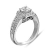 Vintage Inspired Diamond Pave Set Solea Ring Style 18RGL004DCZ