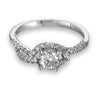 Vintage Inspired Diamond Pave Set Solea Ring Style 18RO6905DCZ