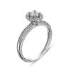 Vintage Inspired Diamond Pave Set Solea Ring Style 18RO8078DCZ