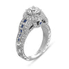 Hand Engraved Perfect Profile Diamond Ring Style 18RGL00269SDCZ