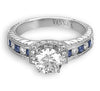 Hand Engraved Perfect Profile Diamond Ring Style 18RGL32427SDCZ